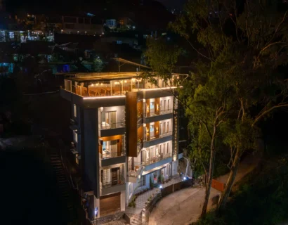 Alpine BNB Property Front Aerial View